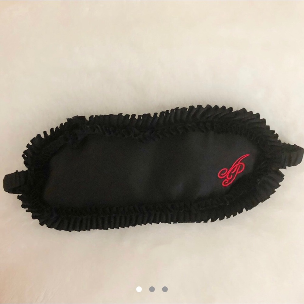 One Agent Provocateur Silk Ruffled Sleep Mask